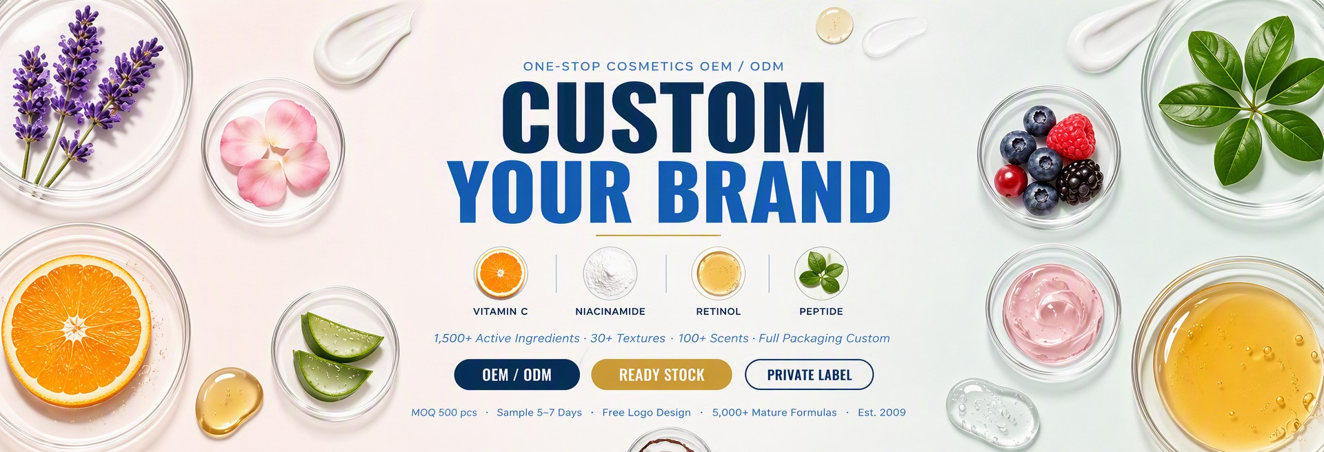 Custom Your Brand - One-Stop Cosmetics OEM/ODM