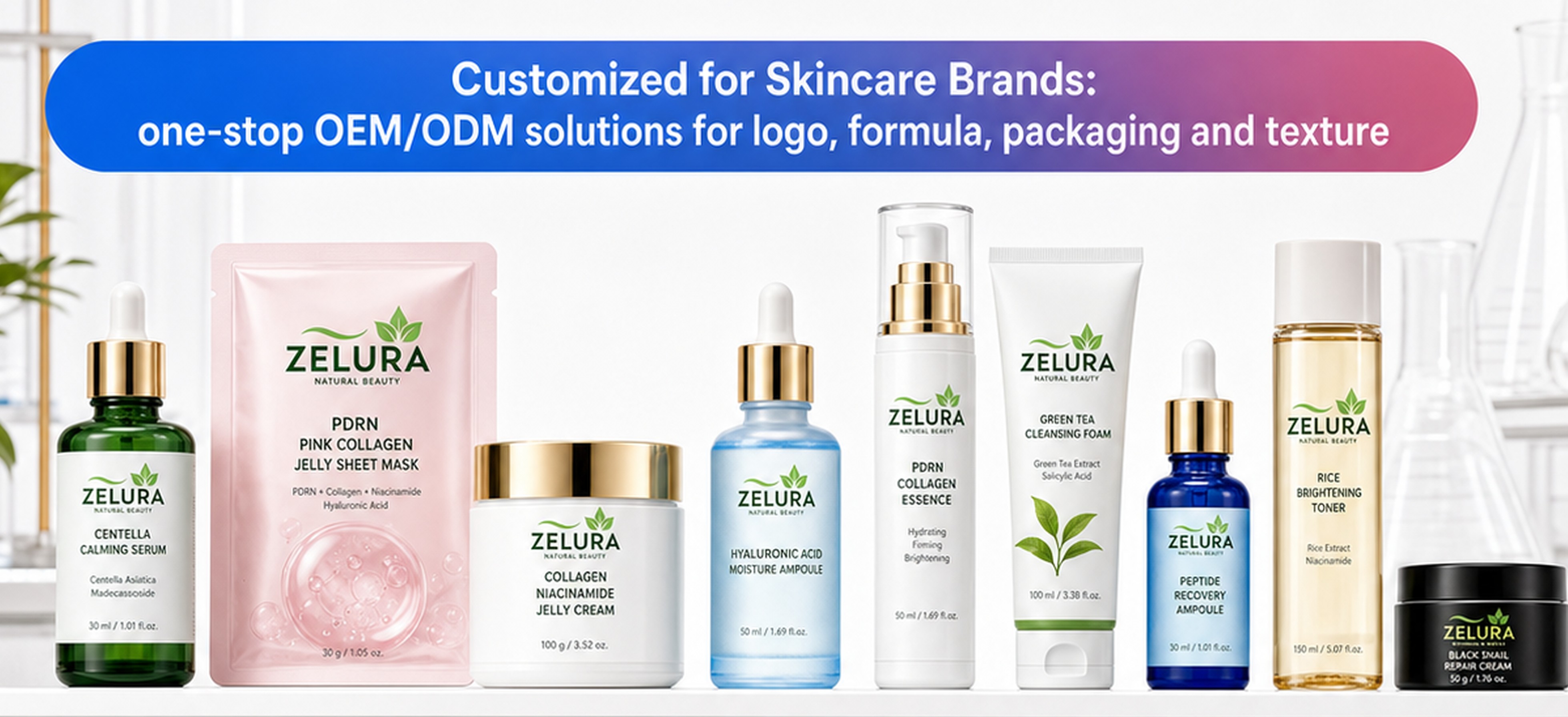 Step 3: Customized Skincare Samples and Packaging Range